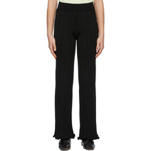 Acne Studios Black Ribbed Trousers - Pantalon nervuré noir Studios acné - 여드름 스튜디오 블랙 늑골이있는 바지