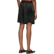 Acne Studios Black Satin Shorts