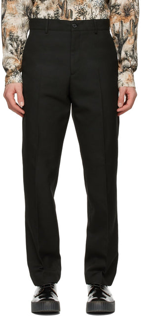 Acne Studios Black Twill Trousers - Acné Studios Pantalon en sergé noir - 여드름 스튜디오 블랙 능 직물 바지