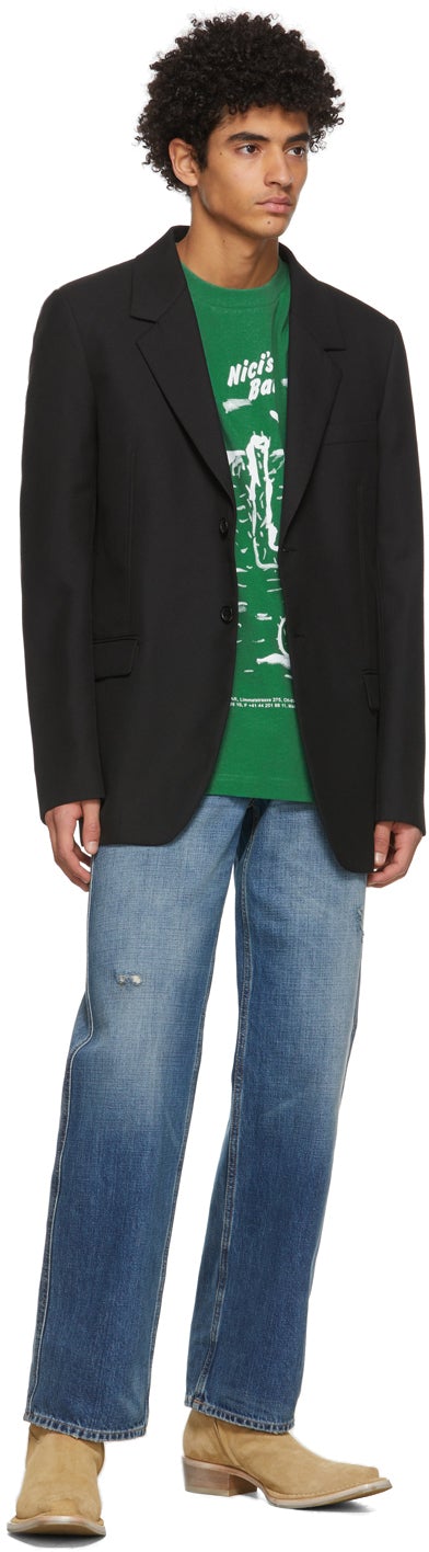 Acne Studios Black Viscose Classic Blazer