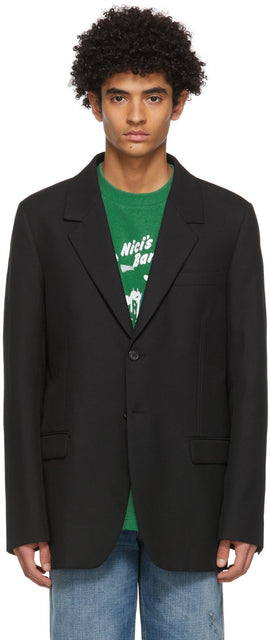 Acne Studios Black Viscose Classic Blazer - Acne Studios Black Viscose Classique Classique - 여드름 스튜디오 블랙 viscose 클래식 블레이저