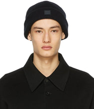 Acne Studios Blak Wool Patch Beanie - Acné studios blaçonnier de laine BLAKIE - 여드름 스튜디오 블랙 울 패치 비니