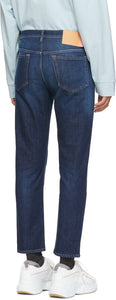 Acne Studios Blue BlÃ¥ Konst River Jeans