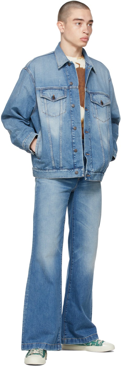 Acne Studios Blue Bootcut Jeans
