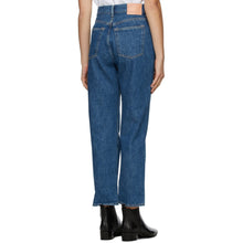 Acne Studios Blue Cropped Straight Fit Jeans
