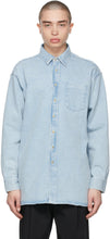 Acne Studios Blue Denim Oversized Shirt - Studios acné Chemise surdimensionnée en denim bleu - 여드름 스튜디오 블루 데님 대형 셔츠