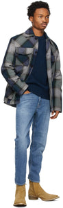 Acne Studios Blue Faded Slim Tapered Jeans