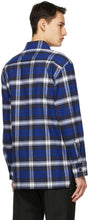 Acne Studios Blue Plaid Over Shirt