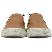Acne Studios Brown Canvas Slip-On Sneakers