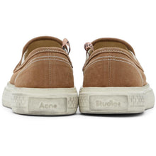Acne Studios Brown Canvas Slip-On Sneakers