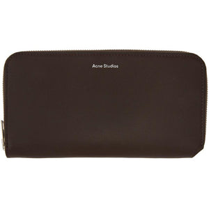 Acne Studios Brown Continental Wallet - Portefeuille continental marron Studios brun - Acne Studios Brown Continental Wallet