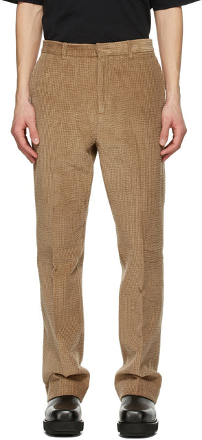 Acne Studios Brown Corduroy Trousers - Pantalon velours côtelé brun de studios acné - 여드름 스튜디오 브라운 코듀로이 바지