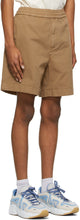 Acne Studios Brown Cotton Twill Shorts