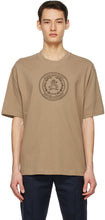 Acne Studios Brown Embroidered T-Shirt - T-shirt brodé brun de studios acné - 여드름 스튜디오 브라운 수 놓은 티셔츠