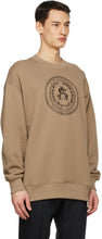 Acne Studios Brown Oversized Embroidered Sweatshirt