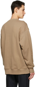 Acne Studios Brown Oversized Embroidered Sweatshirt