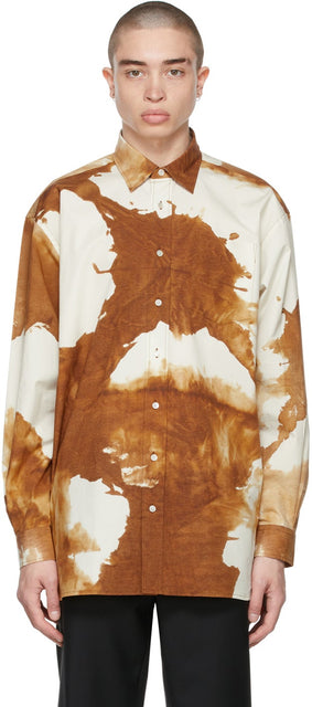 Acne Studios Brown Oversized Shirt - Chemise surdimensionnée marron Studios acné - 여드름 스튜디오 브라운 대형 셔츠