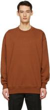 Acne Studios Brown Pink Label Sweatshirt - Sweat-shirt d'étiquette rose brun de studios acné - 여드름 스튜디오 브라운 핑크 라벨 스웨터