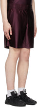 Acne Studios Burgundy Piping Shorts