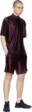Acne Studios Burgundy Piping Shorts