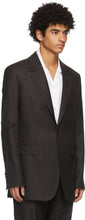 Acne Studios Burgundy Wool Slim Suit Blazer