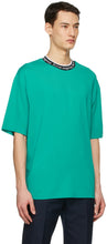 Acne Studios Green Jacquard Logo T-Shirt