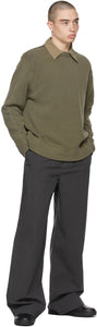 Acne Studios Green Knit Sweater