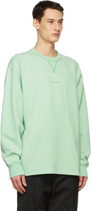 Acne Studios Green Logo Sweatshirt