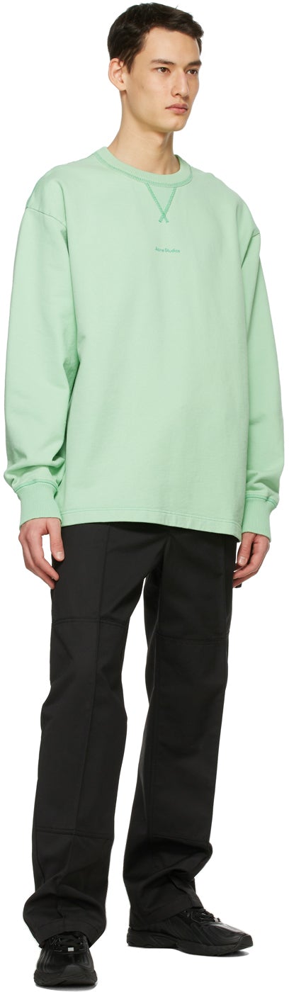 Acne Studios Green Logo Sweatshirt