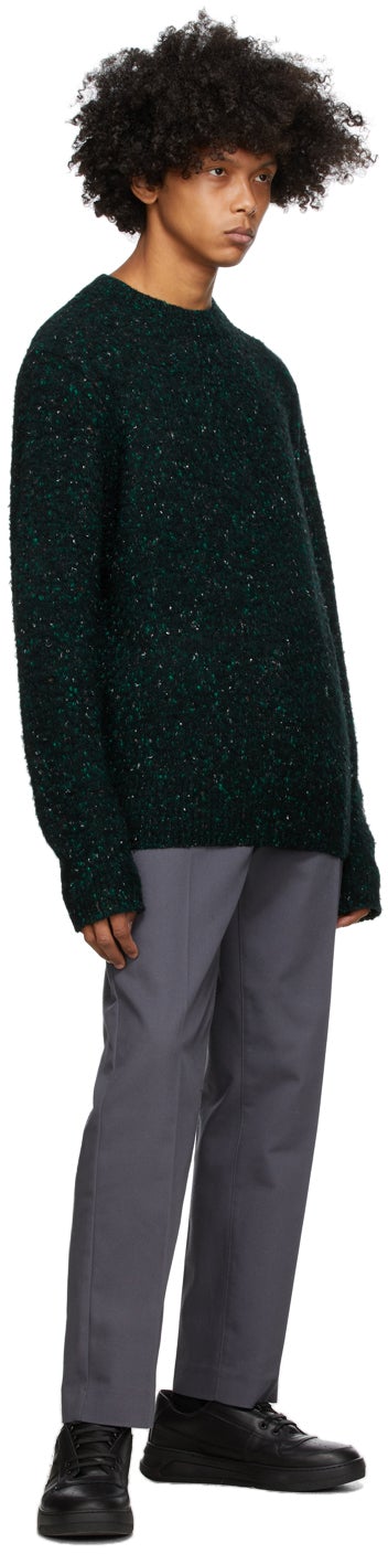 Acne Studios Green Pilled Melange Crewneck