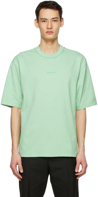 Acne Studios Green Printed T-Shirt - T-shirt imprimé vert Studios acné - 여드름 스튜디오 녹색 인쇄 티셔츠