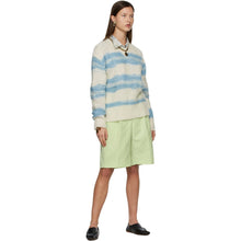 Acne Studios Green Wool Knee-Length Shorts