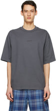 Acne Studios Grey Logo T-Shirt - T-shirt logo gris acné studios - 여드름 스튜디오 그레이 로고 티셔츠