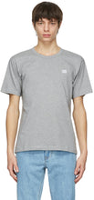 Acne Studios Grey Nash Patch T-Shirt - T-shirt Patch Nash gris Nash gris de l'acné - 여드름 스튜디오 그레이 내쉬 패치 티셔츠