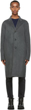 Acne Studios Grey Wool Coat - Studios acné manteau en laine grise - 여드름 스튜디오 그레이 울 코트