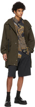 Acne Studios Khaki Canvas Fishtail Parka Coat