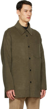 Acne Studios Khaki Wool Double-Faced Shirt