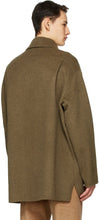 Acne Studios Khaki Wool Double-Faced Shirt