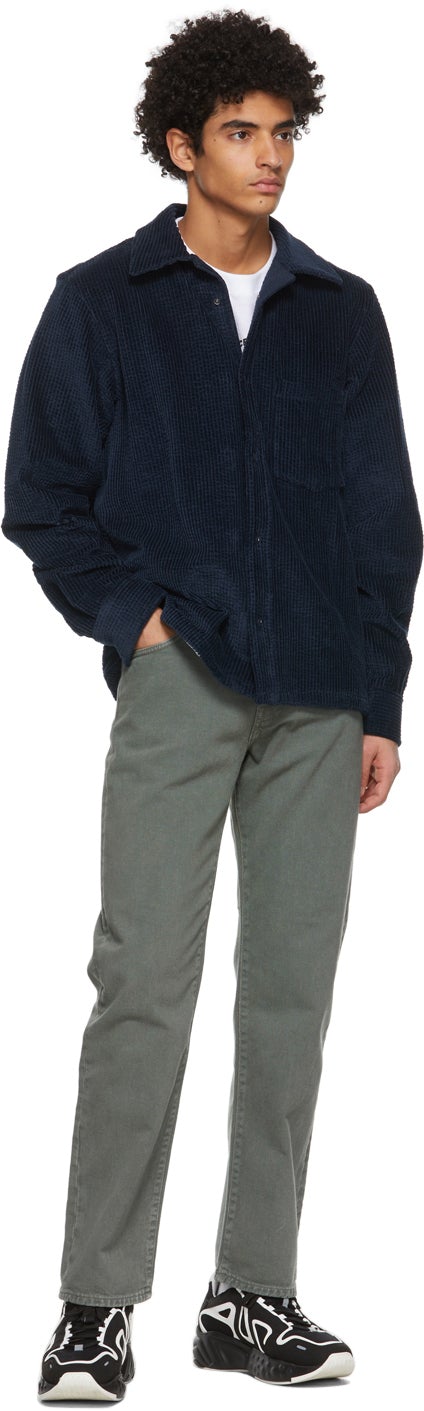 Acne Studios Navy Corduroy Shirt