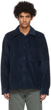 Acne Studios Navy Corduroy Shirt - Studios acné Chemise velours côtelé marine - 여드름 스튜디오 해군 코듀로이 셔츠
