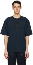 Acne Studios Navy Embroidered T-Shirt - T-shirt brodé d'acné Studios Navy - Acne Studios 해군 수 놓은 T 셔츠