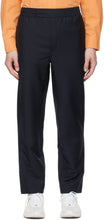 Acne Studios Navy Mohair Casual Trousers - Acné Studios Navy Mohair Pantalon occasionnel - 여드름 스튜디오 네이비 모헤어 캐주얼 바지