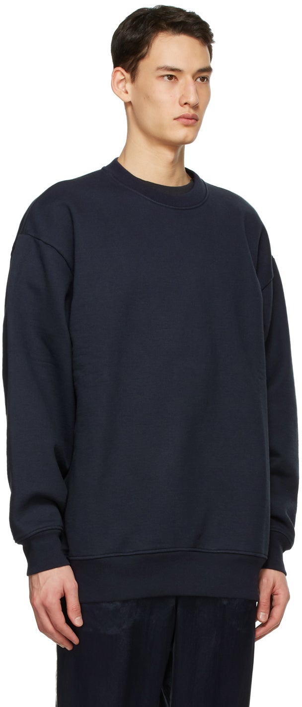 Acne Studios Navy Pink Label Sweatshirt – BlackSkinny