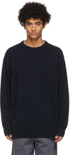 Acne Studios Navy Recycled Cashmere Sweater - Pull de cachemire recyclé acné Studios Navy - Acne Studios 해군 재활용 캐시미어 스웨터