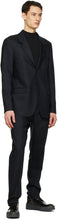 Acne Studios Navy Wool Pinstripe Trousers