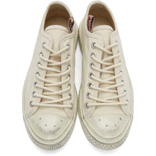 Acne Studios Off-White Canvas Low-Top Sneakers
