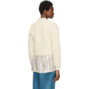 Acne Studios Off-White Cropped Sweater