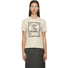 Acne Studios Off-White Graphic T-Shirt - T-shirt graphique blanc studios acné - Acne Studios 오프 화이트 그래픽 티셔츠