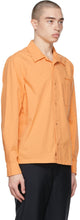 Acne Studios Orange Boxy Cropped Shirt
