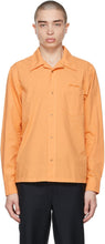 Acne Studios Orange Boxy Cropped Shirt - Studios ACNE STUDIOS T-shirt Cropped Boxy Boxy - 여드름 스튜디오 오렌지 상자 잘린 셔츠